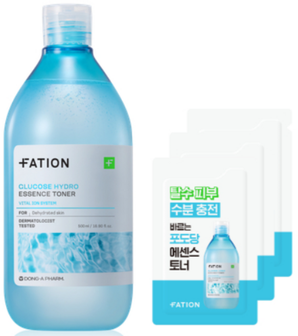 파티온 포도당 하이드로 에센스 토너 500ml + 1ml x 3매, 1개