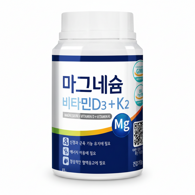 [녹십초] 마그네슘 비타민D3+K2, 1개, 360정