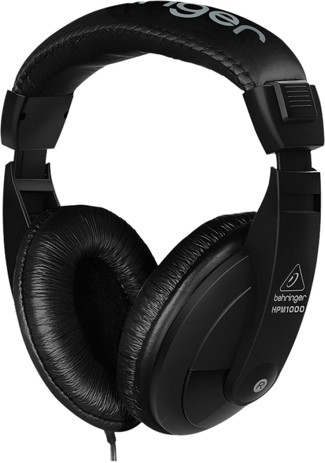 공식대리점 베링거 HPM1000-BK 모니터링 헤드폰 음악감상 디제이 스튜디오 모니터 헤드폰 밀폐형 헤드폰