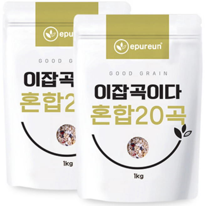 [이잡곡이다] 국산 혼합20곡 1kgX 2봉, 1kg, 2개