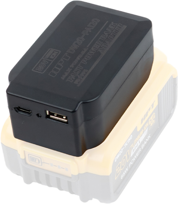 HPT 배터리 C타입 충전기 디월트 타입 충전 어댑터 DW20-PA120, 1개