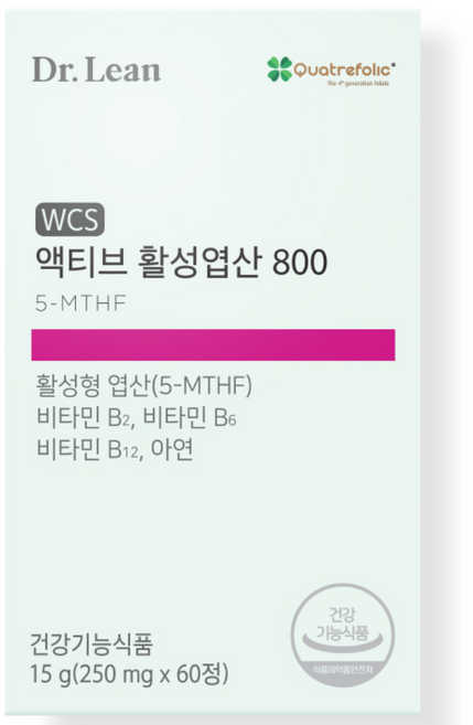 닥터린 액티브 활성엽산 800, 60정, 1개