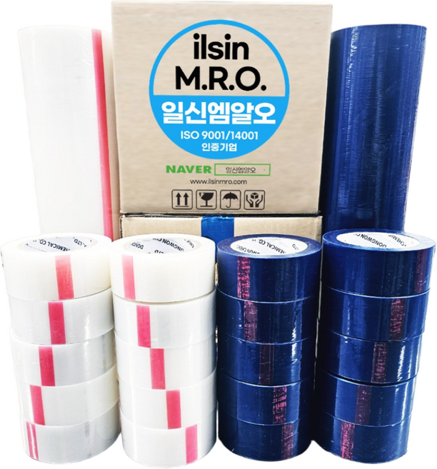 보호테이프 보호필름 폭 50mm 재단 1박스 20롤 소분박스 출시 길이140M, 1박스20개입, 투명