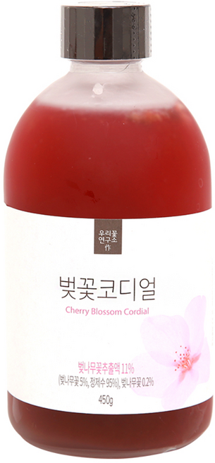 우리꽃연구소 벚꽃 코디얼, 450g, 1개입, 1개
