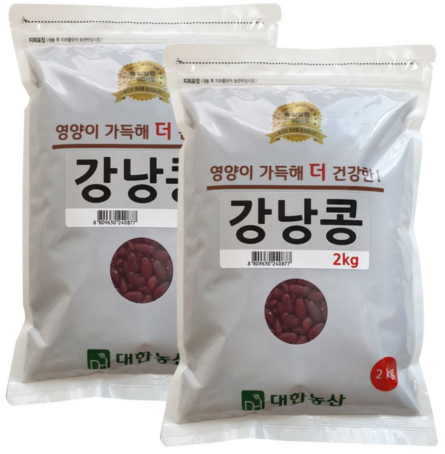 대한농산 적강낭콩 4kg (2kgx2), 2kg, 2개