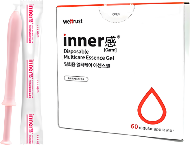 웨트러스트 이너감 일회용 멀티케어 여성청결제 에센스젤 60p, 60개, 1.7g