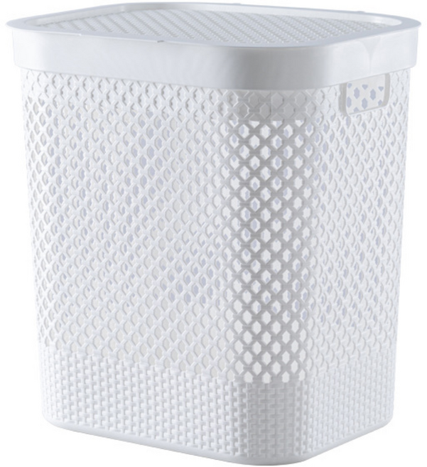 구디푸디 대용량 세탁 빨래바구니 보관함, 화이트, 대형