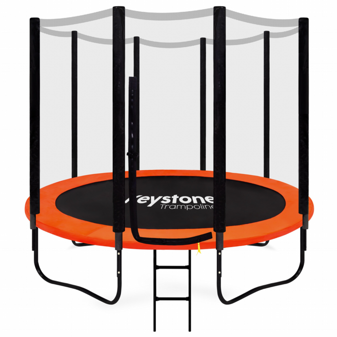 키스톤 대형 트램폴린 6/7/8/10/12/14/16피트 SP9 프리미엄 펌킨, 오렌지, 1개