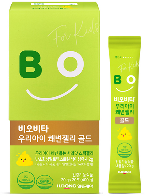 비오비타 일동제약 우리아이 쾌변젤리 20p, 400g, 1개