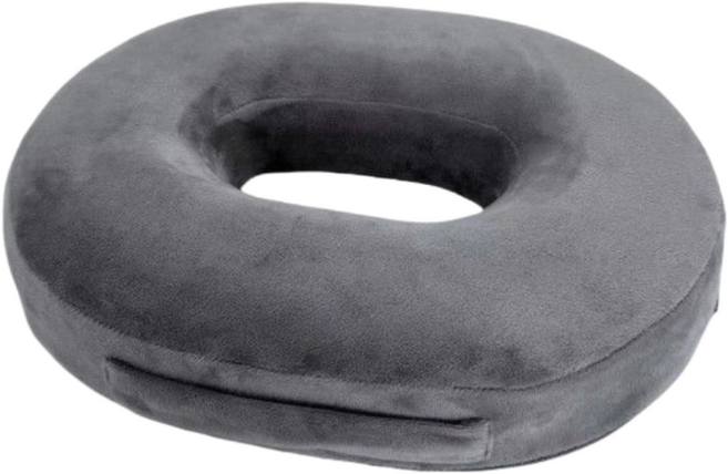 핫쏘잇 안닿는 600G 메모리폼 도넛 방석, 1개, 그레이