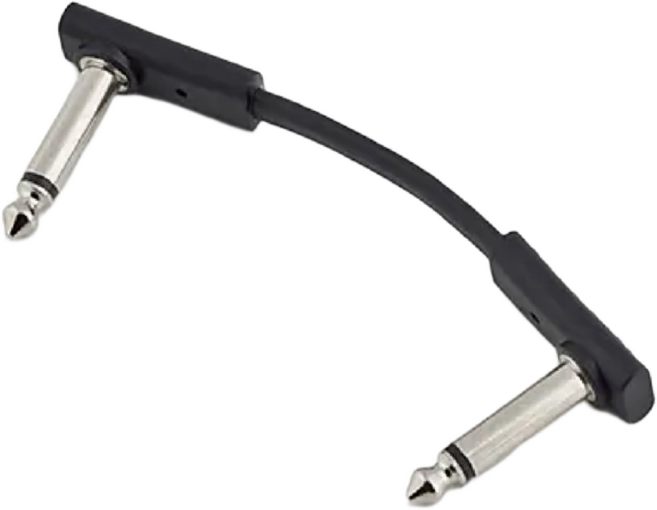 RockBoard Flat Patch Cable 락보드 플랫 패치 케이블 5cm (1 31/32인치) 블랙 컬러