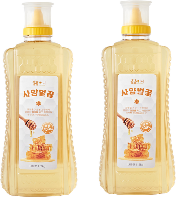 출출허니 100% 국내산 순수 사양벌꿀, 2개, 2kg