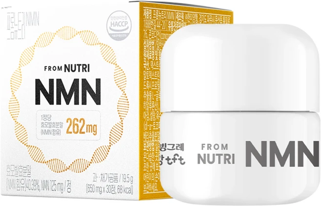 빙그레 프롬뉴트리 NMN 효모발효분말 262mg 30정, 1박스 - 쿠팡