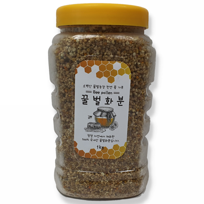 소백산꿀벌농장 꿀벌화분 1kg 국내산100% 비폴렌, 1개