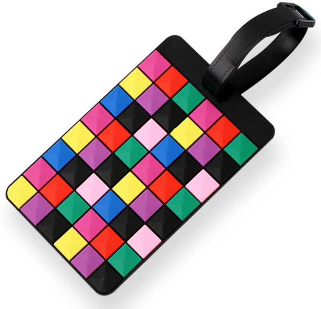 트래블킨 PVC 캐리어 네임택 (모자이크)