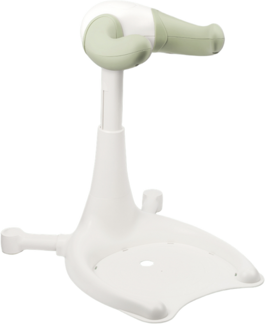 프롬유 국내제조 아기샤워핸들 아기욕조비데 손끼임방지 실리콘 포함 (피스타치오)