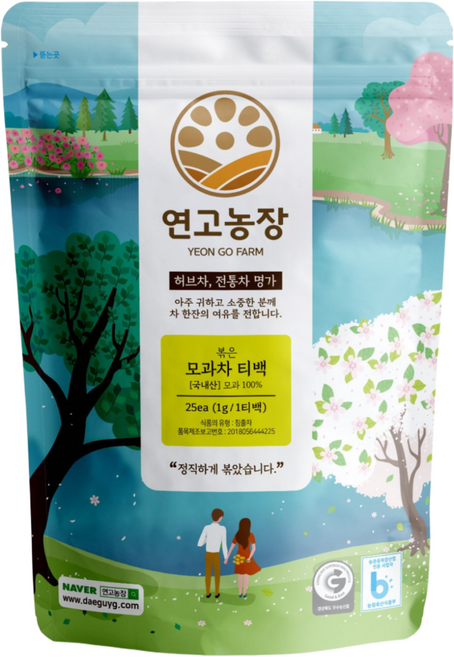 연고농장 국내산 볶은 모과차 삼각티백, 1g, 25개입, 1개