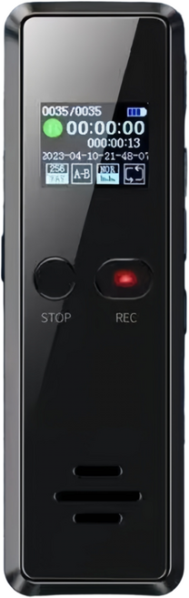 Mochae 고성능 녹음기 초소형 보이스레코더 35h 연속 녹음 21h 연속 재생 휴대용 음성 녹음기 64GB 대용량, 블랙64G, 1개