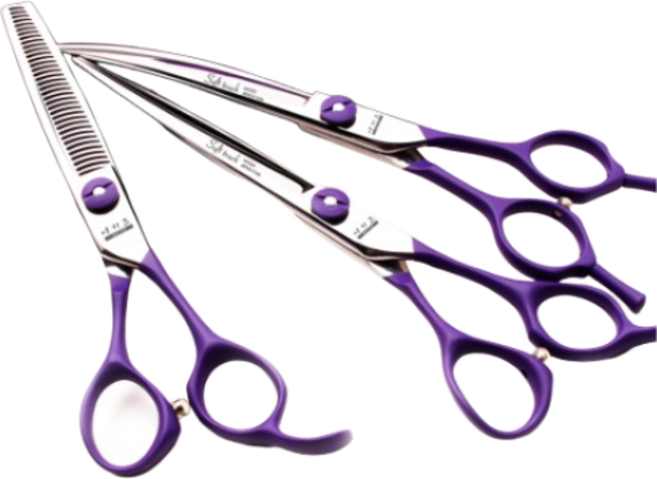 소프트터치 (오른손용) 아키즈 전문가용 애견가위, 3종세트 (오른손), 1세트