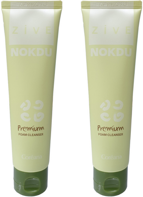 코리아나 지브 프리미엄 녹두 폼클렌저 150ml 클렌징폼 특허성분함유 코코넛오일, 2개