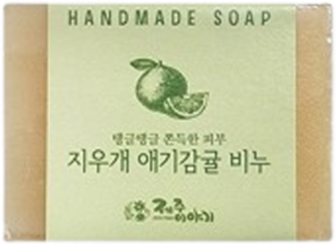 제주이야기 천연 수제 비누 100g 5종 물광마유 애기감귤 촉촉백년초 화산송이 도자기벌꿀, 1개입