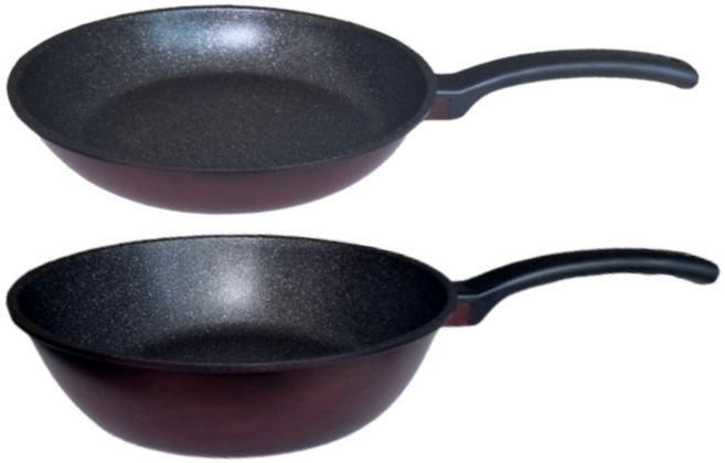 오마미 메가스톤 코팅 인덕션 겸용 IH 프라이팬 2종 세트(프라이팬28cm+궁중팬28cm), 1개