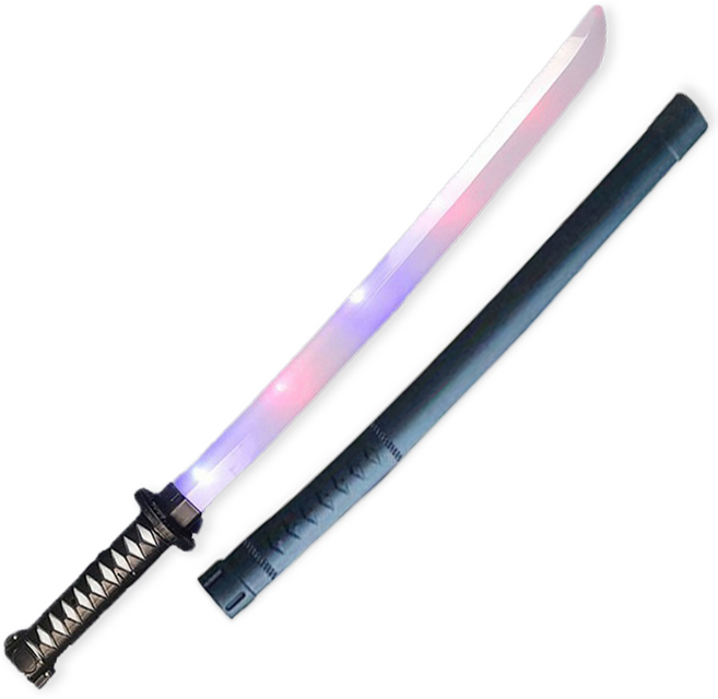 사무라이 나이트 LED 장난감 칼 루미너스 소드 모형 검, 사무라이 무사도, 1개