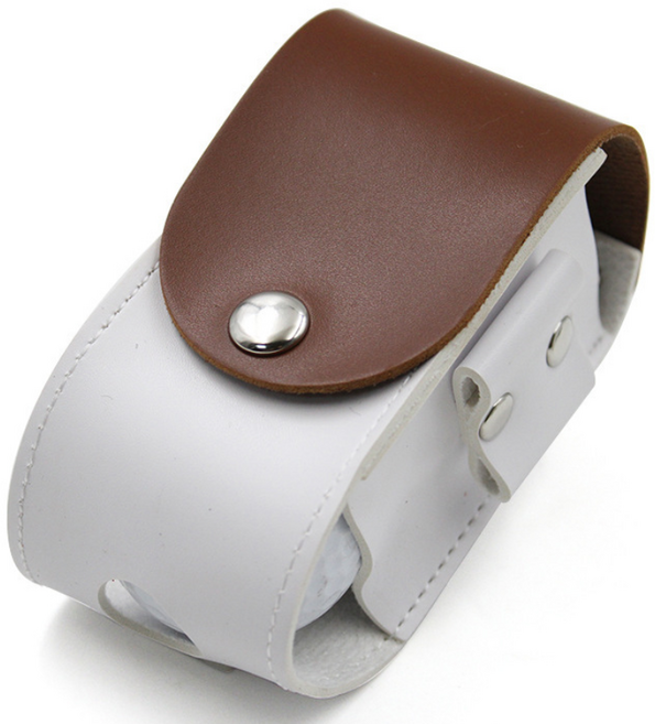 골프공 케이스 2구 볼 파우치 공주머니 허리 힙색 공홀더 가방, 브라운2p, 1개