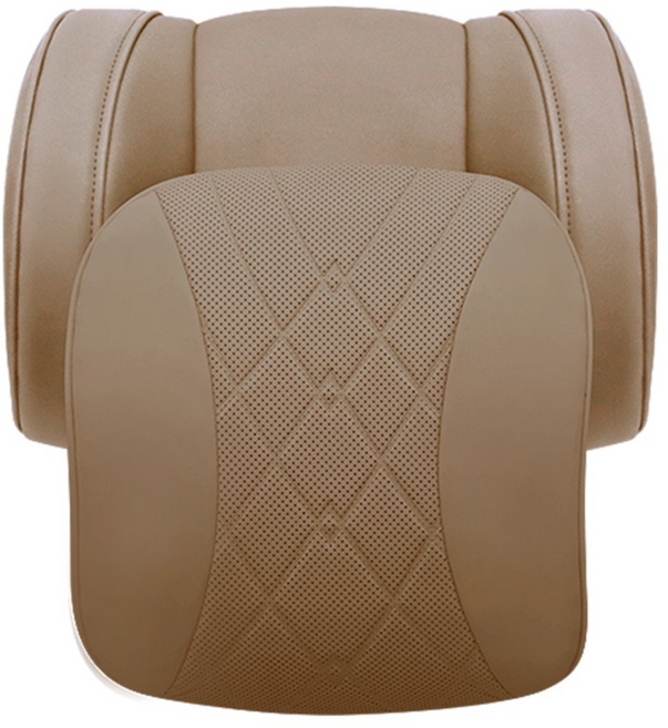 루젠 쏘렌토 MQ4 커버형 목쿠션 목베개 헤드레스트, 1개, 올리브브라운