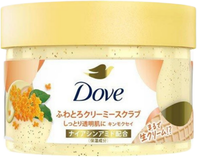 도브 후와토로 크리미 스크럽 금목서 바디 각질 케어 보습 샤워용 일본직배송, 3개, 298g