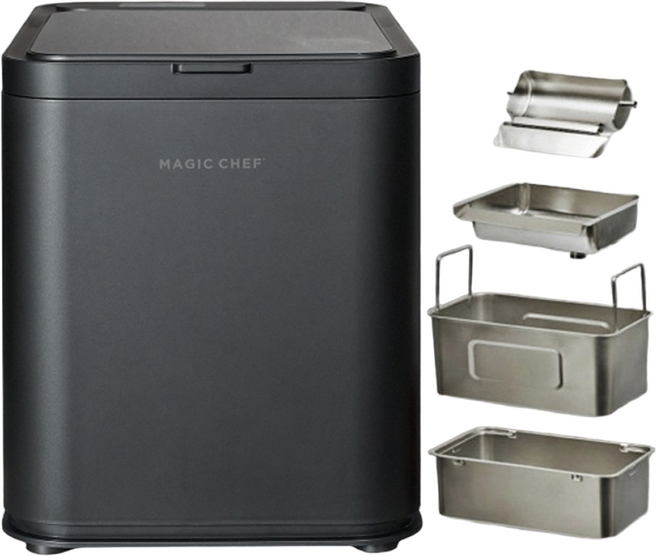 매직쉐프 분리세척 가능 내부올스텐 투명얼음 제빙기 가정용 업소용 캠핑용 UV살균 이지클린 25kg 대용량 ice maker, 딥그레이