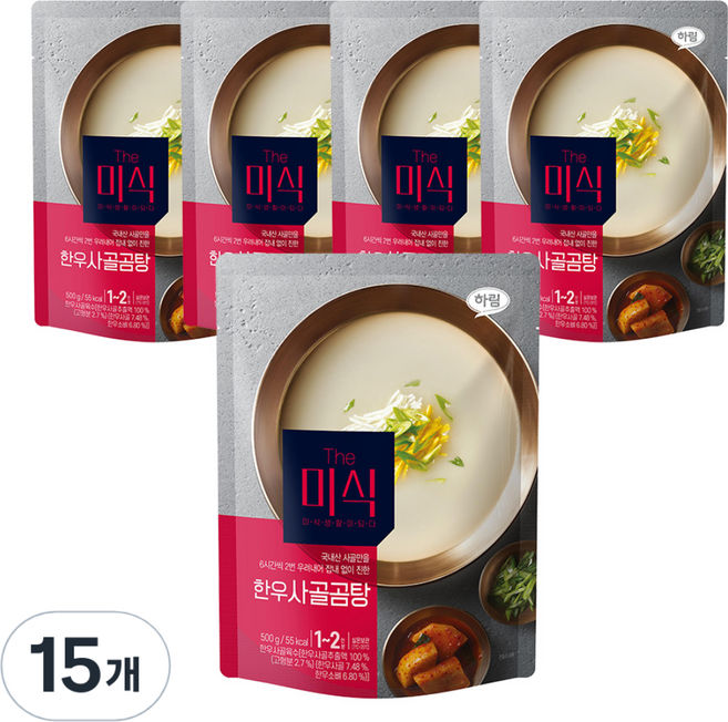 더미식 한우 사골 곰탕, 500g, 15개