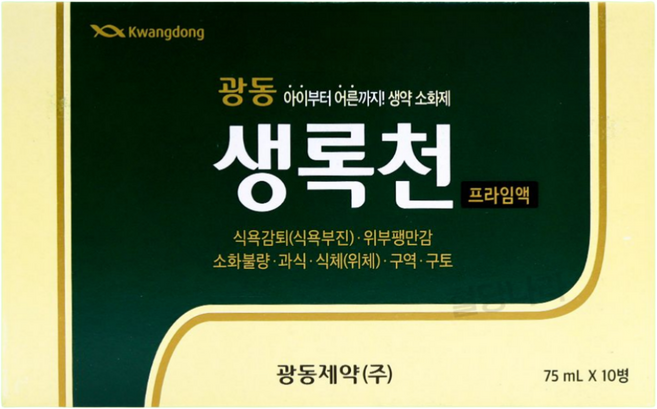 광동제약 생록천액, 75ml, 10개