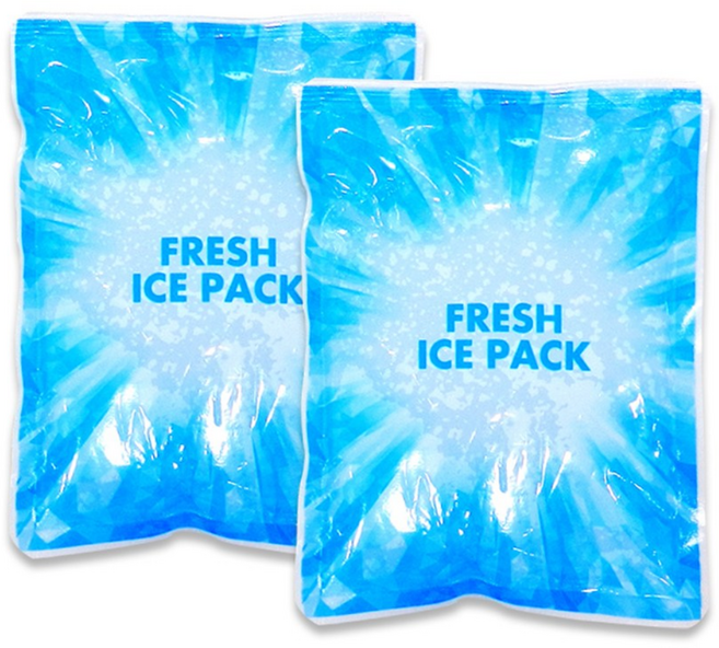 아이스원 프레쉬 12x17cm 120개 얼음 미니 보냉 쿨 젤 휴대용 아이스팩, 1박스
