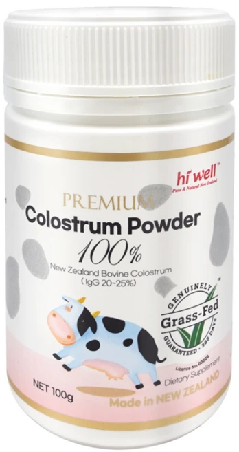 Hiwell colostrum powder 하이웰 초유 100% 분말 가루 이유식재료, 1개, 100mg - 쿠팡