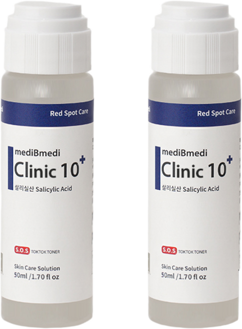 메디비 클리닉텐 플러스 톡톡이 좁쌀 화농성 붉은 스팟케어 스킨클리닉10 50ml, 2개