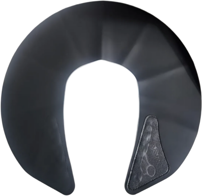 [옐로구르미] 자석 넥셔터 실리콘 미용실 커트보, 1개, 블랙(자석타입)