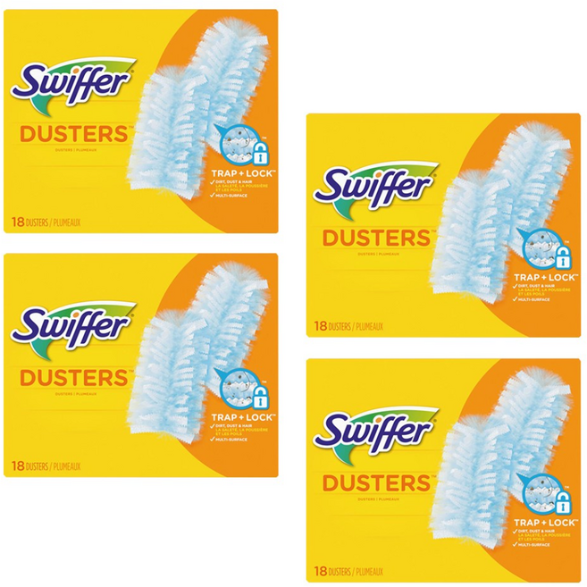 스위퍼 더스터180 먼지떨이 리필 18입 x4개, 혼합색상, 4개