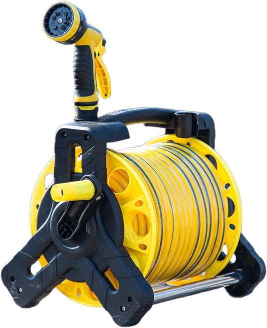 원예 수도관트럭 이동식 세트 마당 정원 세척 릴호스 세차용, 30M, 1개