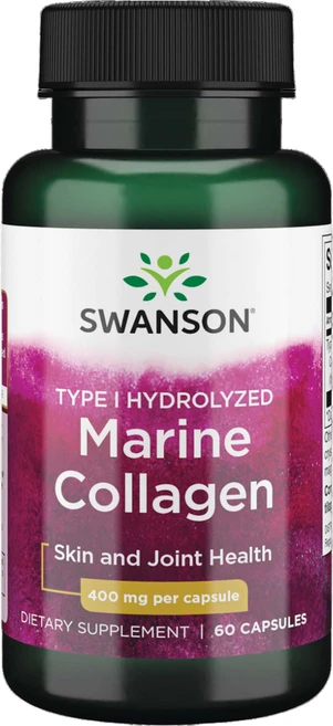 스완슨 타입 I 하이드롤라이즈드 마린 콜라겐 400mg 캡슐, 1개, 60정 - 쿠팡