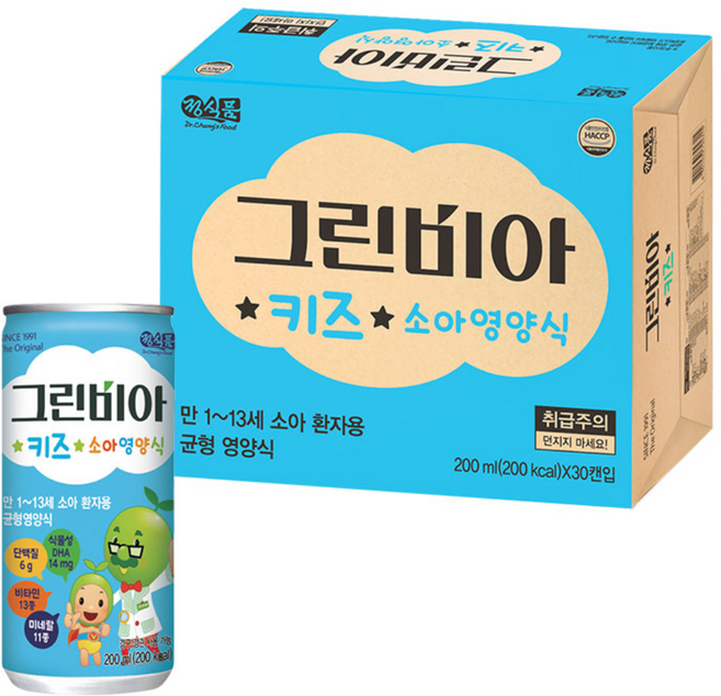 그린비아 키즈 소아영양식, 200ml, 30개