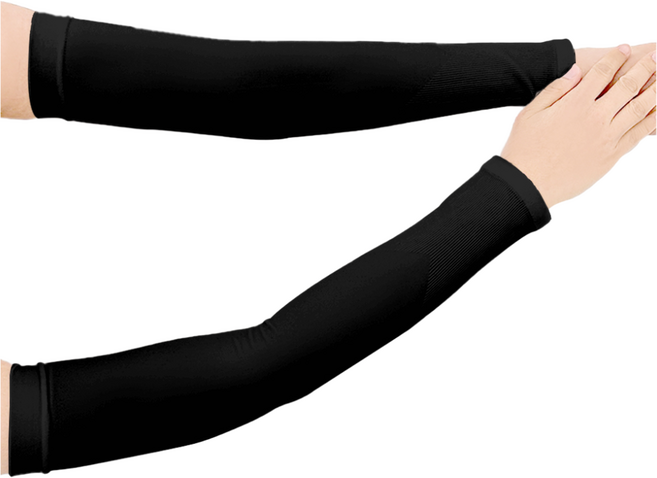 QDA 심리스 쿨토시 팔토시, 검정10P