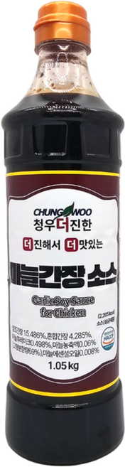 청우 더진한 마늘간장소스, 1.05kg, 12개