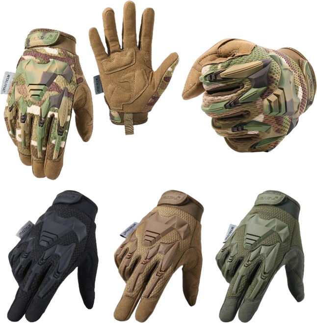 MACO GEAR 밀리터리 텍티컬 장갑/서바이벌장갑/아웃도어장갑/바이크장갑/사이클장갑/군인장갑, 블랙, 1개