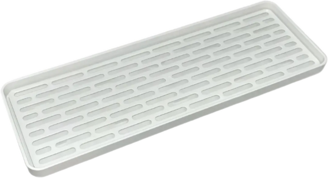 미니식기건조대 슬림다용도 트레이1단, 1개, 화이트