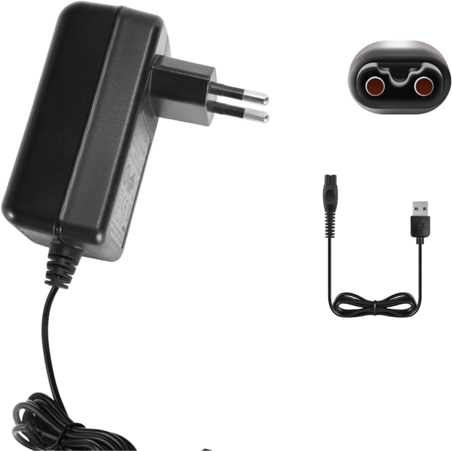 필립스 면도기 호환 고속 충전기 + 비상용 USB타입(HQ8505) 충전기, 1개