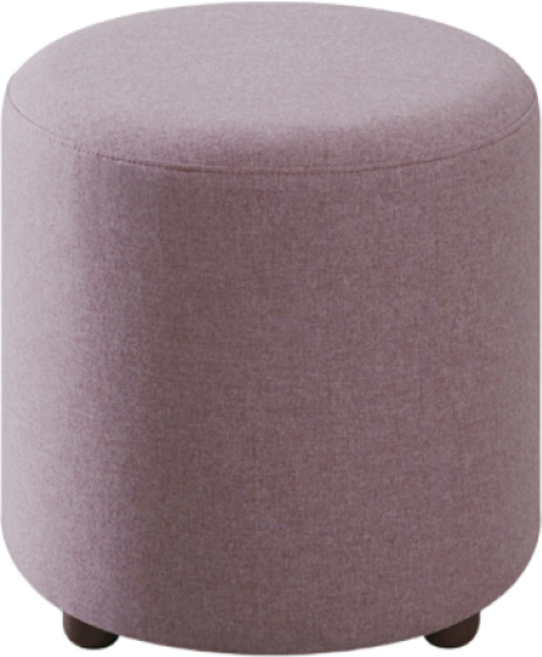 솔이솔문 패브릭 스툴 의자 원형스툴 원형 화장대의자 화장대의자스툴 병원대기실의자, 1개, 인디핑크