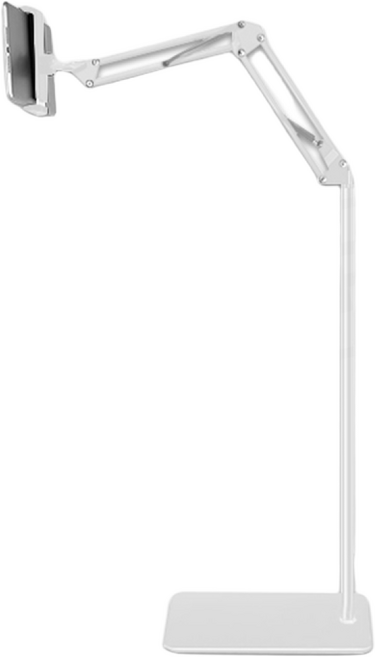 ARZ 懶人手機平板落地支架 140cm 黑色, 1個, 140cm／白色, 白色