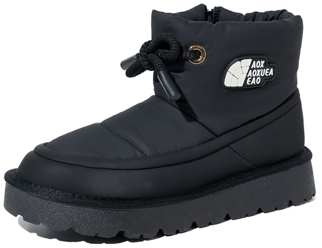 여성 겨울 일상 편안한 두꺼운 보온 미끄럼 방지 방한 부츠