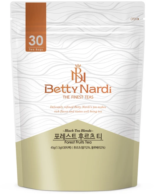 베티나르디 포레스트 후르츠 티 30티백, 1.5g, 30개입, 1개 - 쿠팡